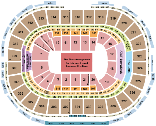 TD Garden Josh Groban Seating Chart